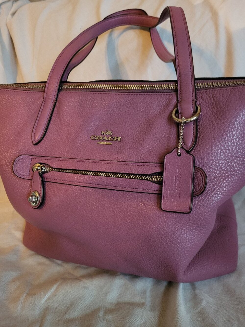 Pebble Leather COACH Bag